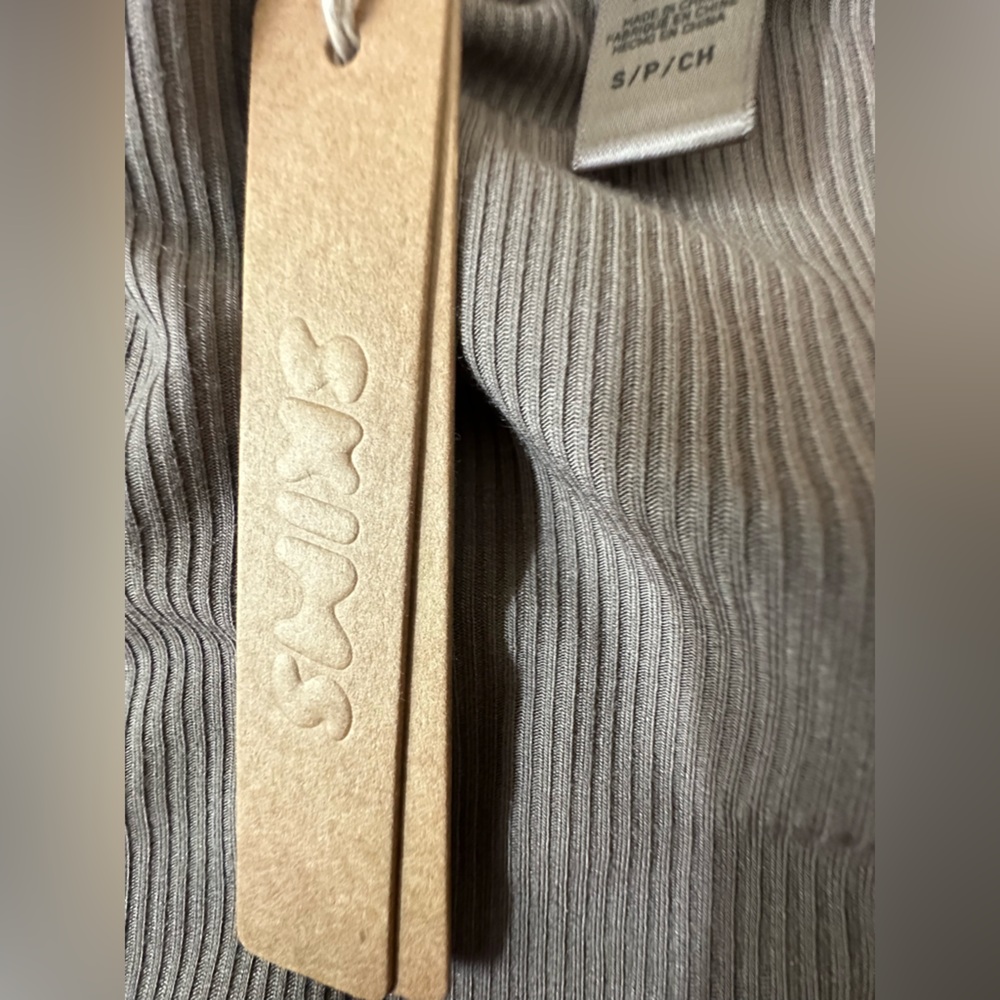 NWT SKIMS Soft Lounge Mock Neck Long Sleeve Dress Size SMALL - Picture 3 of 10